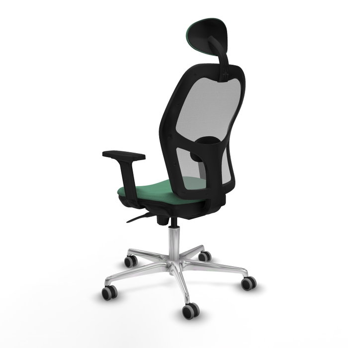PIQUERAS Y CRESPO Silla de oficina Jorquera Verde esmeralda y Gris