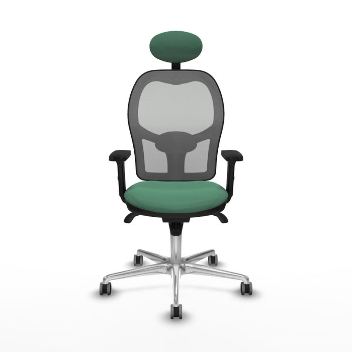 PIQUERAS Y CRESPO Silla de oficina Jorquera Verde esmeralda y Gris