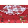 DKD Home Decor Set de Mantel y Servilletas de Algodón para 4 Servicios