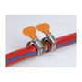 DeLOCK Abrazadera de manguera de mariposa acero inoxidable 400 SS 12 - 20 mm Naranja
