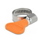 DeLOCK Abrazadera de manguera de mariposa acero inoxidable 400 SS 12 - 20 mm Naranja