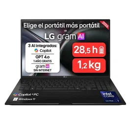 LG Gram 16Z90TL-G.AU85BN Intel Core Ultra 7, 32GB RAM, 512GB SSD, 16 WQXGA