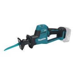 Makita DJR189Z Sierras de Vaiven Reciprocantes, Sin Escobillas, Corte Madera 255 mm, Tubo 130 mm, 18 V, Negro/Azul