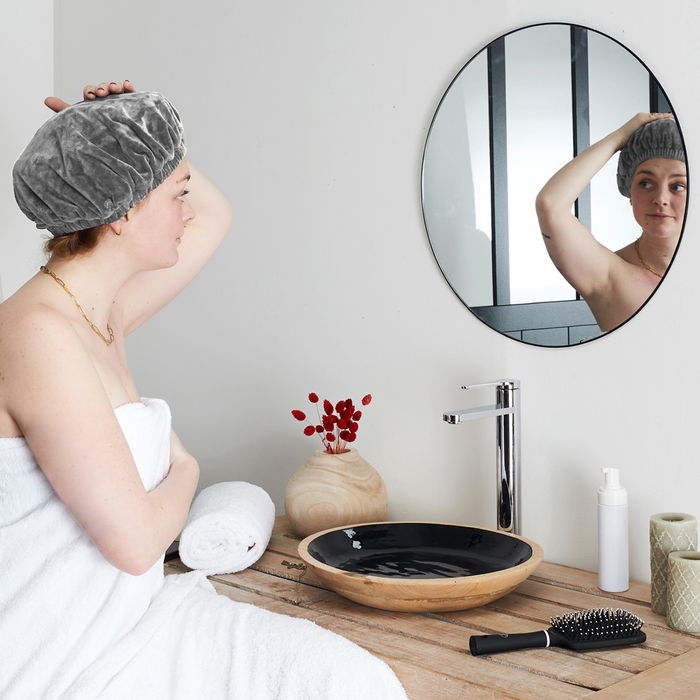 Cosmetic Club Gorro Térmico para Cabello con Bolas Cerámicas Calentables para Hidratación y Nutrición