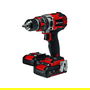 Einhell TP-CD 18/50 Li-i BL - Taladro Percutor Atornillador a Batería 18V, Sin Escobillas (Brushless), 50 Nm, 2 Baterías 2Ah Incluidas, Color Negro y Rojo