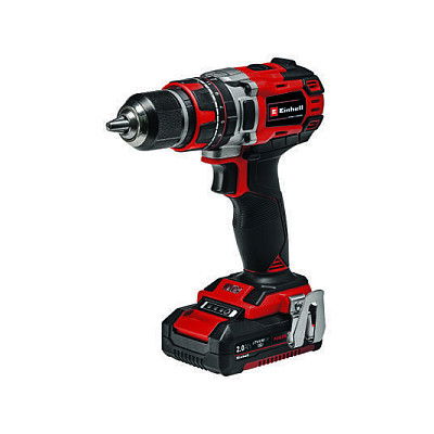 Einhell TP-CD 18/50 Li-i BL - Taladro Percutor Atornillador a Batería 18V, Sin Escobillas (Brushless), 50 Nm, 2 Baterías 2Ah Incluidas, Color Negro y Rojo Einhell TP-CD 18/50 Li-i BL - Taladro Percutor Atornillador a Batería 18V, Sin Escobillas (Brushless), 50 Nm, 2 Baterías 2Ah Incluidas, Color Negro y Rojo