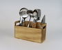 Inde Organizador de Madera para Utensilios My Bar 29,9 cm x 11,6 cm x 17,1 cm (6 Unidades)