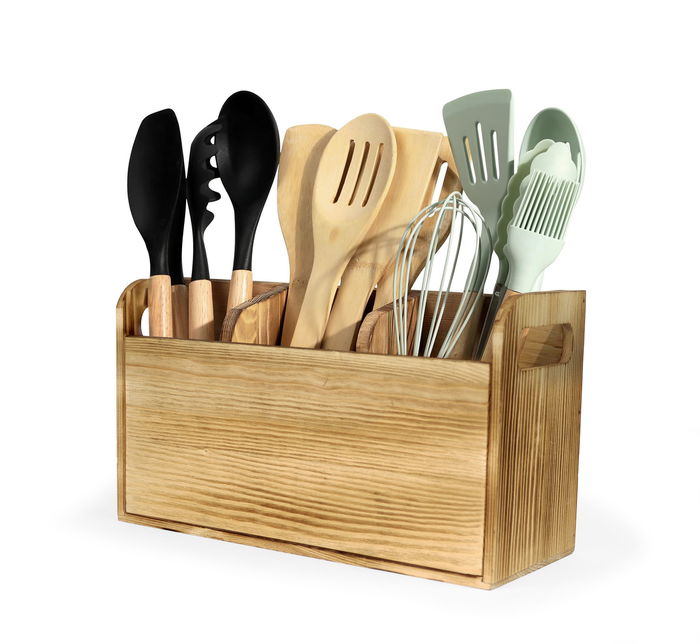 Inde Organizador de Madera para Utensilios My Bar 29,9 cm x 11,6 cm x 17,1 cm (6 Unidades)