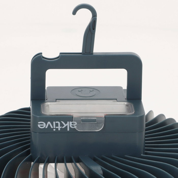 Aktive Lámpara LED portátil recargable con ventilador y cargador USB