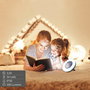 Aktive Lámpara LED portátil recargable con ventilador y cargador USB