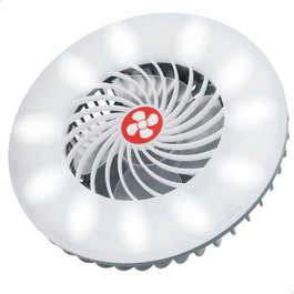 Aktive Lámpara LED portátil recargable con ventilador y cargador USB
