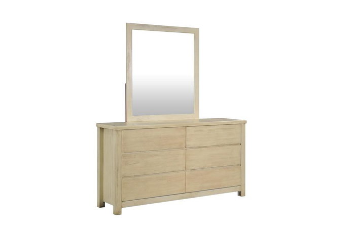 DKD Home Decor Espejo Acacia Natural 92x2x100 cm