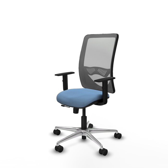 PIQUERAS Y CRESPO Silla de oficina Zulema con mecanismo Sincro/Traslack, Azul cielo y Gris PIQUERAS Y CRESPO Silla de oficina Zulema con mecanismo Sincro/Traslack, Azul cielo y Gris