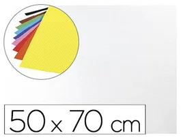 Liderpapel Goma eva ondulada blanca 50x70cm 2,2mm