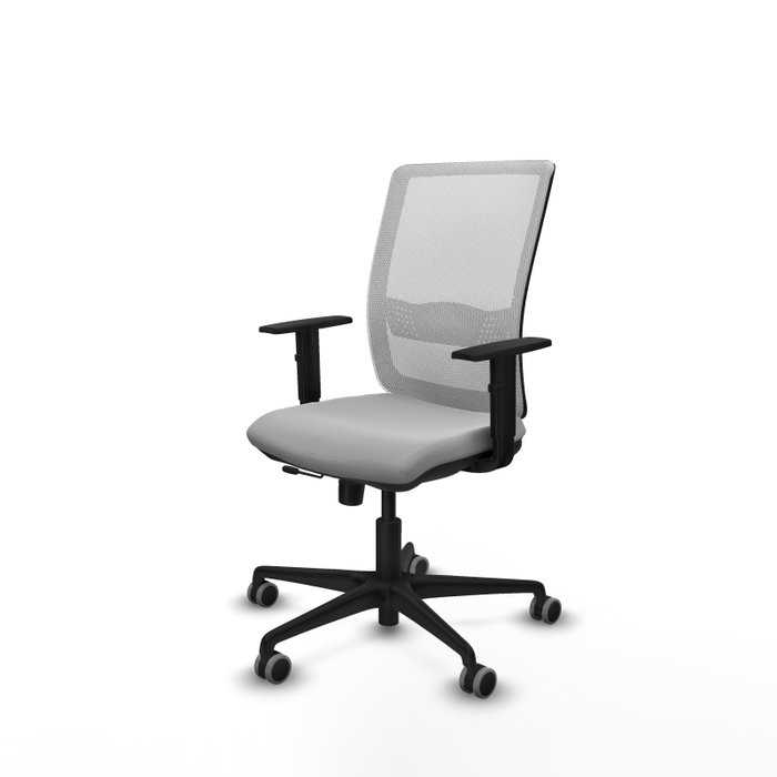 PIQUERAS Y CRESPO Silla de oficina Haches Gris claro/Blanco