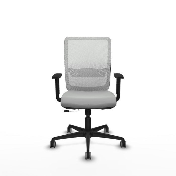 PIQUERAS Y CRESPO Silla de oficina Haches Gris claro/Blanco