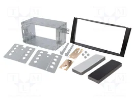 PER.PIC. Bastidor de montaje de radio para Daihatsu Terios 2 DIN Negro