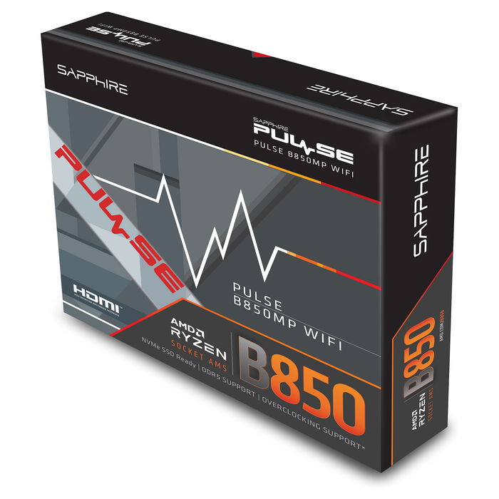 Sapphire PULSE B850M WiFi AMD AM5 Micro-ATX Motherboard con Wi-Fi