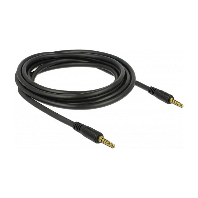 DeLOCK 85698 Cable de audio de 3 m con conectores de 3,5 mm a 3,5 mm negro