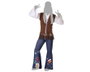 Disfraz Hippie Hombre Adulto Flower Power Años 60 Camiseta y Chaleco Taller XXL