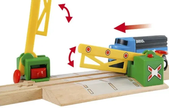Brio World 33750 Paso a Nivel Magnético para Trenes de Juguete