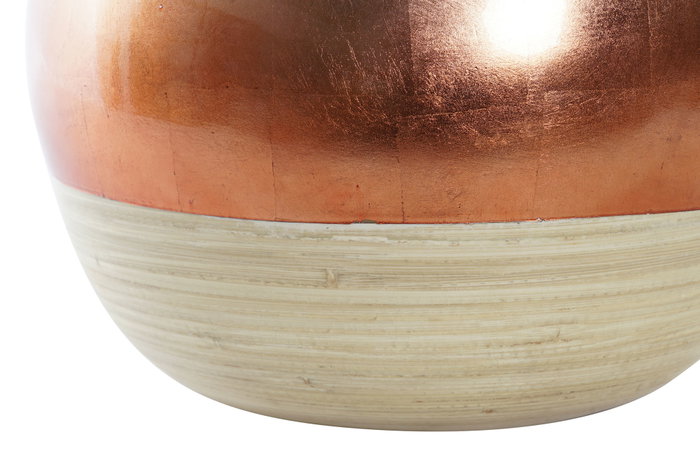 DKD Home Decor Jarrón Nácar Bambú Bicolor Natural