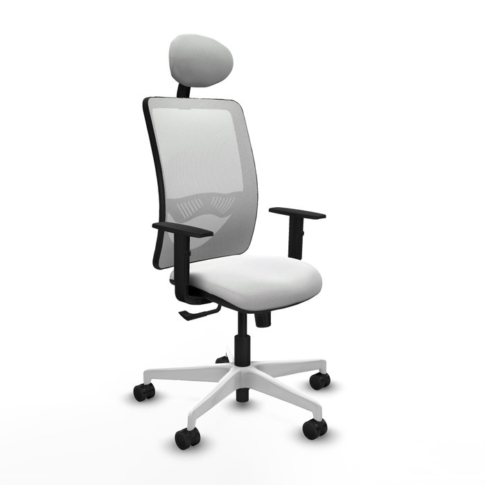 PIQUERAS Y CRESPO Silla de oficina Zulema Blanca con Mecanismo Sincro PIQUERAS Y CRESPO Silla de oficina Zulema Blanca con Mecanismo Sincro