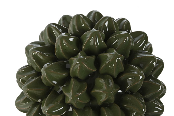 DKD Home Decor Decoración Gres Carambola Verde 22x22x18 cm