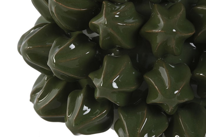 DKD Home Decor Decoración Gres Carambola Verde 22x22x18 cm