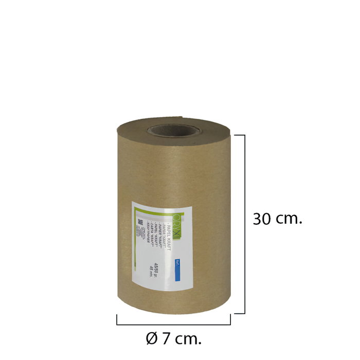 ORYX Rollo de Papel Kraft 45/50 Gramos 30 cm x 45 Metros