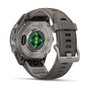Garmin fēnix 9 Correa de Silicona Gris 43 mm