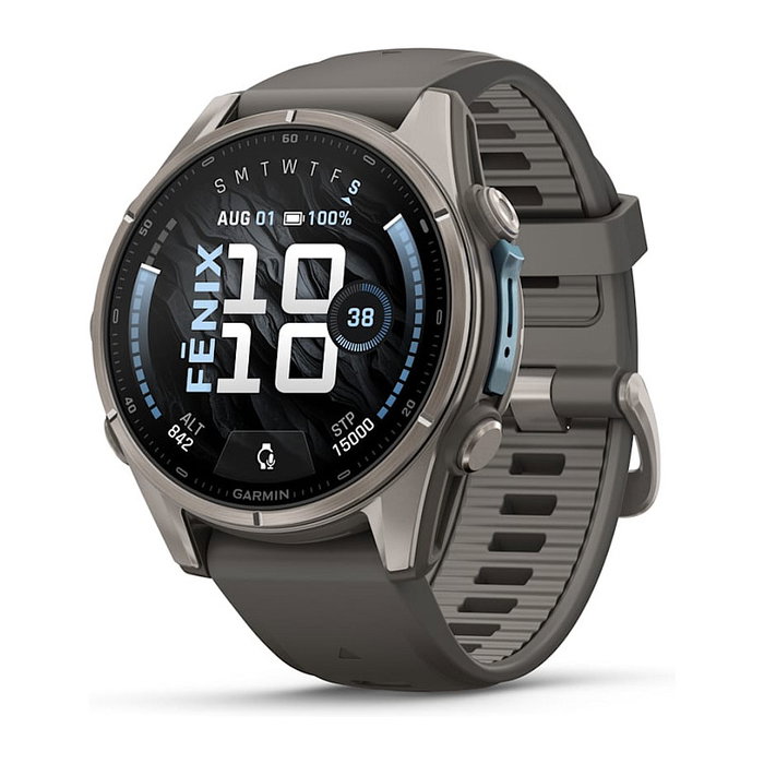 Garmin fēnix 9 Correa de Silicona Gris 43 mm Garmin fēnix 9 Correa de Silicona Gris 43 mm