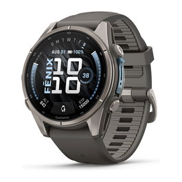 Garmin fēnix 9 Correa de Silicona Gris 43 mm