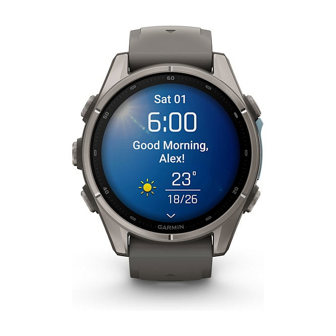 Garmin fēnix 9 Correa de Silicona Gris 43 mm Garmin fēnix 9 Correa de Silicona Gris 43 mm