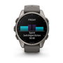 Garmin fēnix 9 Correa de Silicona Gris 43 mm