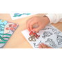 Milan Cuaderno con adhesivos para colorear Blue odissey
