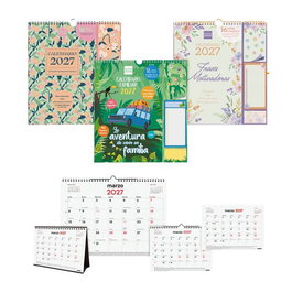FINOCAM Calendario de escritorio 16 meses 2026-27 surtido pack de 14