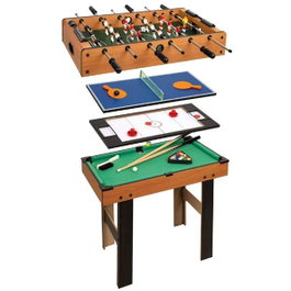Color Baby Mesa de Madera 4 Multijuegos con Patas