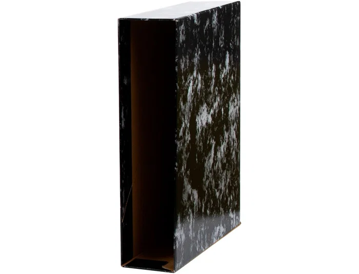Liderpapel Caja Archivador Classic Blue Folio Negra 80 mm