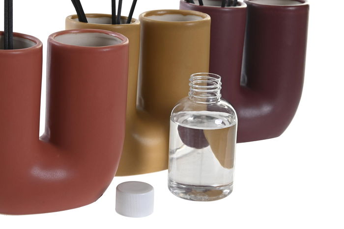 DKD Home Decor Ambientador Mikado Urban Mostaza Morado Gres con Varillas 100 ml 6 x 11 x 11 cm (3 Unidades) DKD Home Decor Ambientador Mikado Urban Mostaza Morado Gres con Varillas 100 ml 6 x 11 x 11 cm (3 Unidades)