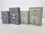 DKD Home Decor Set de 2 Cajas para Libros Árbol Palmera Azul y Verde