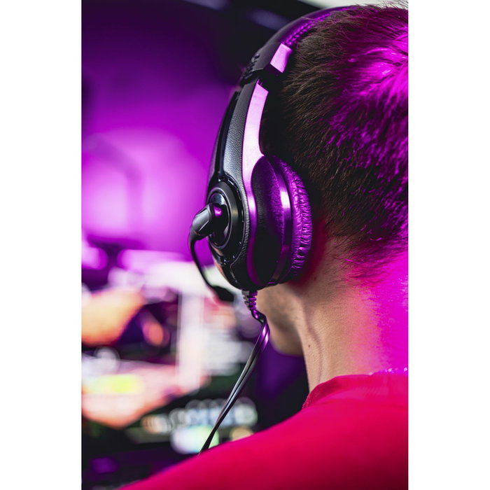 Speedlink Auriculares Gaming LEGATOS con Micrófono para PC/PS5/PS4/Xbox/Switch, Diadema Ajustable, Conexión 3.5mm, Negro