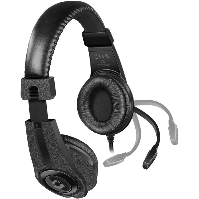 Speedlink Auriculares Gaming LEGATOS con Micrófono para PC/PS5/PS4/Xbox/Switch, Diadema Ajustable, Conexión 3.5mm, Negro