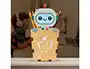 Wondee Portalápices Personalizable de Madera Robot, Cubilete Infantil para Lápices y Útiles Escolares, 10x19 cm, Materiales Sostenibles