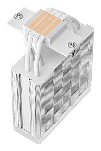DeepCool AG400 ARGB WH Blanco - Refrigerador de CPU 120mm PWM con 4 Tubos de Calor, Soporte Hidráulico para Intel LGA1851/1700/1200/1151 y AMD AM5/AM4 - 1 Pieza