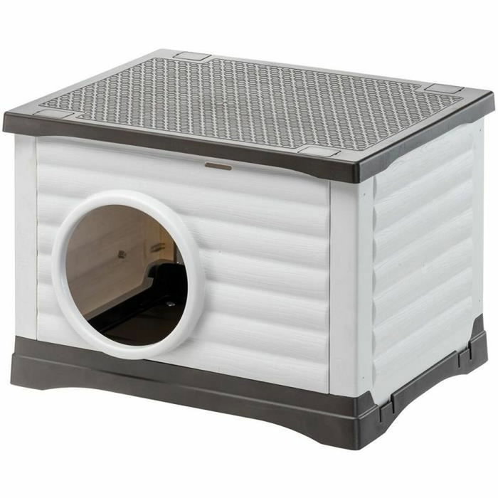 Ferplast Petvilla 60 Caseta Blanco / Gris Ferplast Petvilla 60 Caseta Blanco / Gris