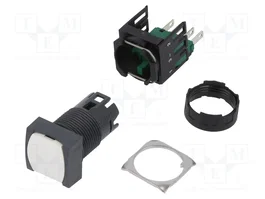 SCHNEIDER ELECTRIC XB6CA11B Interruptor de presión blanco 16mm