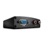 Lindy Conversor de VGA y Audio a HDMI 38165, Negro