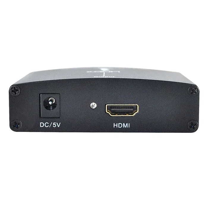 Lindy Convertidor VGA y Audio a HDMI 38165 - Negro, 480p/576p/720p/1080p, 6.75 Gbit/s