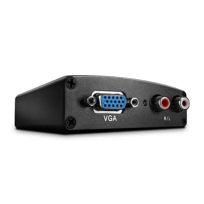 Lindy Convertidor VGA y Audio a HDMI 38165 - Negro, 480p/576p/720p/1080p, 6.75 Gbit/s